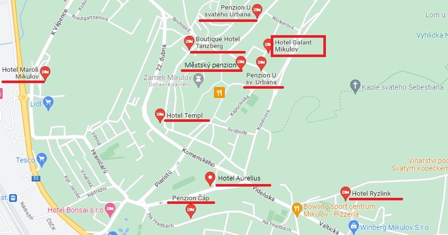 mapa-Mikulov hotely_4
